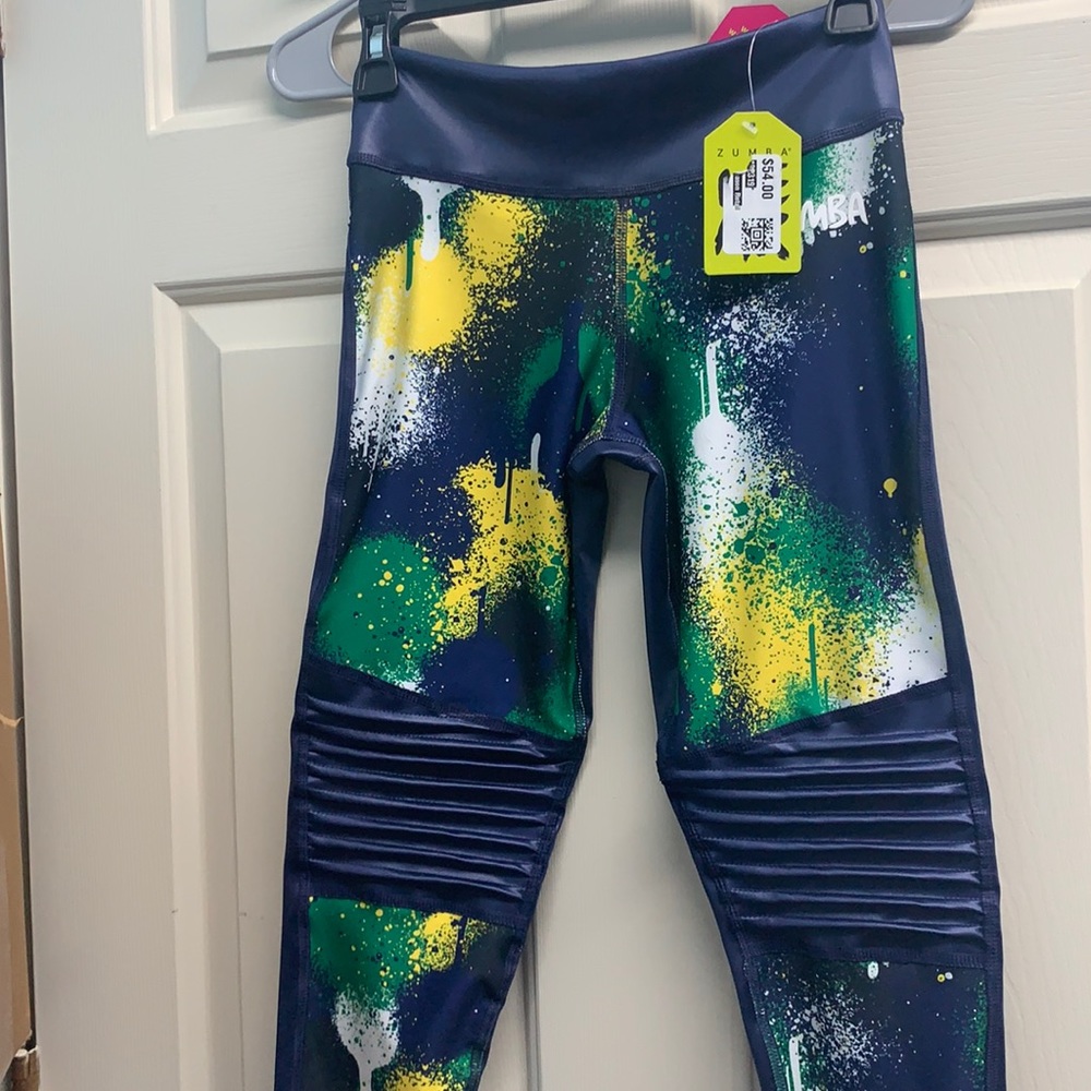 Blue Zumba  stretchable leggingsSize XS